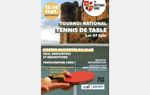 ⚪ Tournoi National B Lot of Spin - Bretenoux