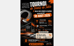 ⚪ Tournoi Annuel du TT Reignac [Tournoi Club - Reignac]