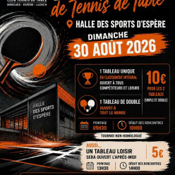 ⚪ Tournoi Annuel du TT Reignac [Tournoi Club - Reignac]